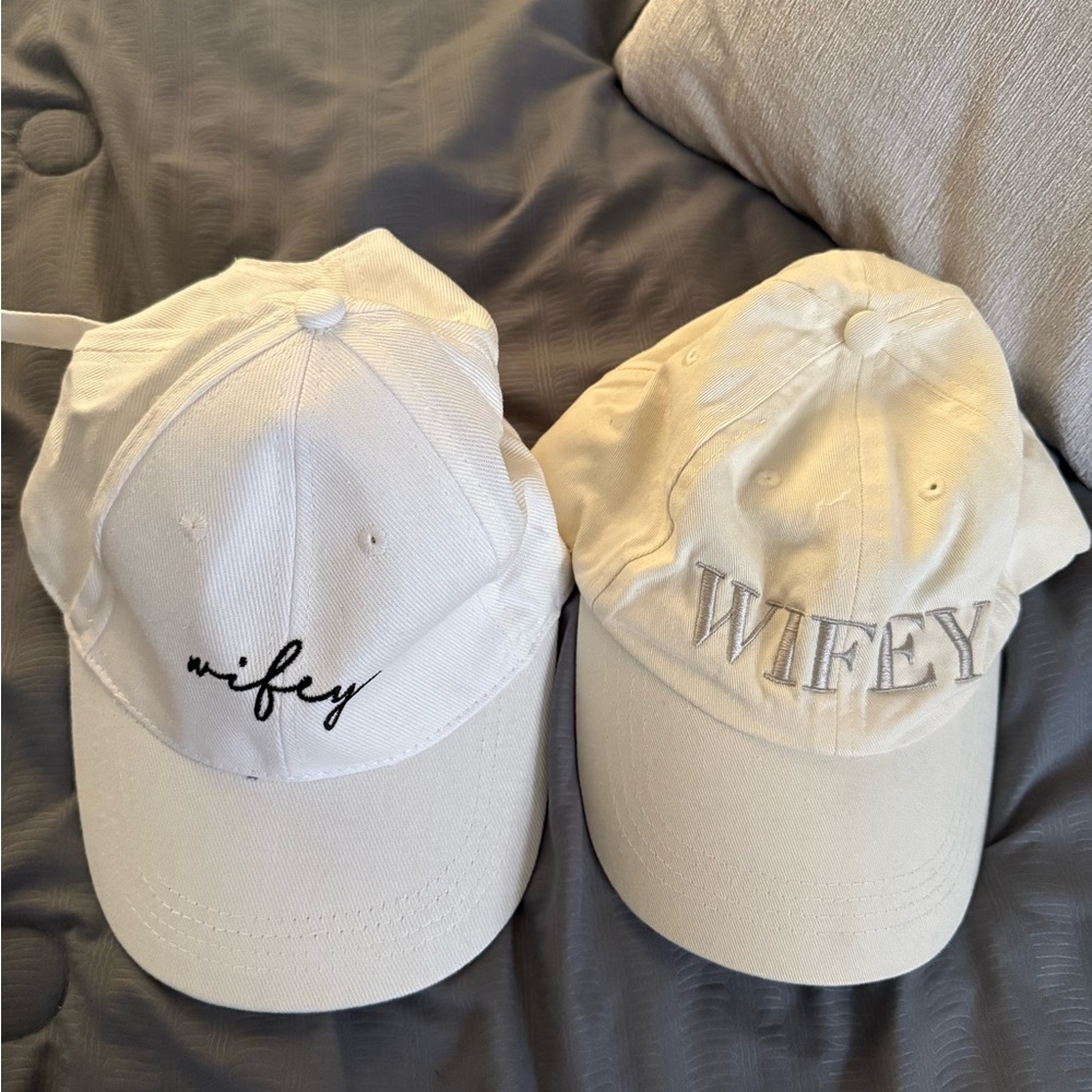Six stories wifey hat and Amazon white wifey hat